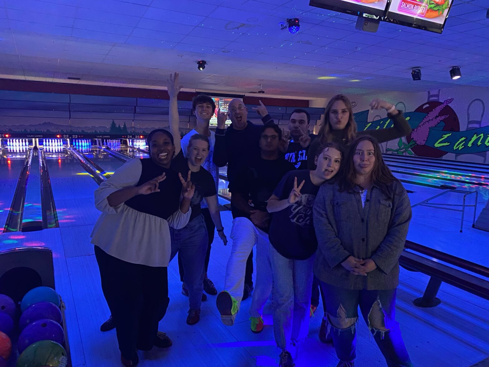 Ethics Bowlers at the Bowling Alley